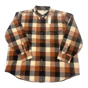 Natural Reflections Women's Sherpa Lined Flannel Plaid Shirt Jacket NWT‎ - 2XL
